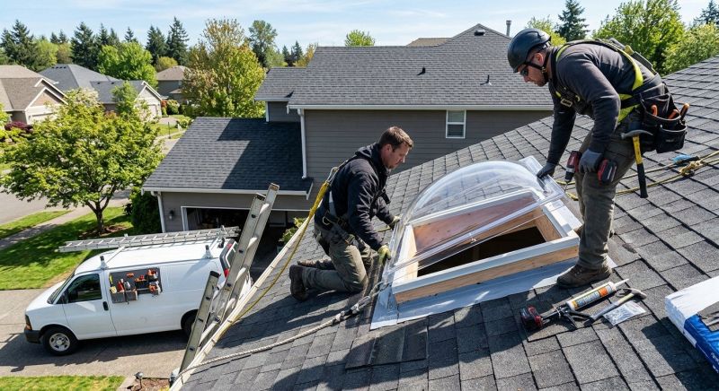 Dome Skylight Installation in Gig Harbor, WA