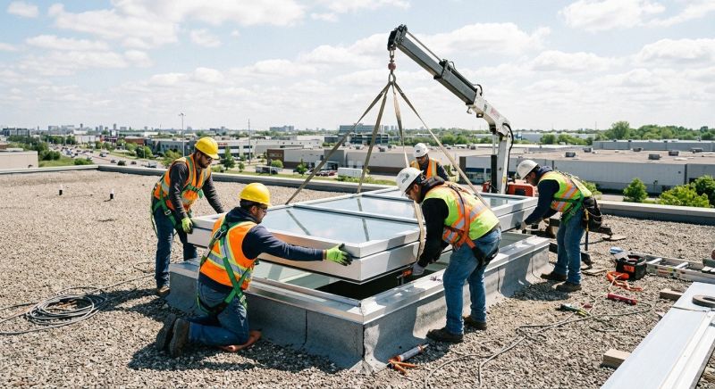 Commercial Skylight Renovation in Renton, WA
