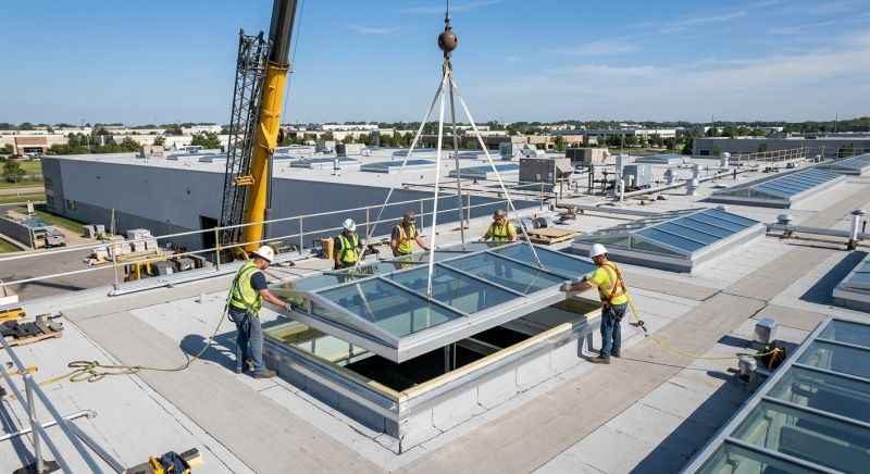 Commercial Skylight Renovation in Bellevue, WA