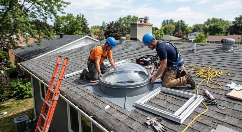 Dome Skylight Replacement in Gig Harbor, WA