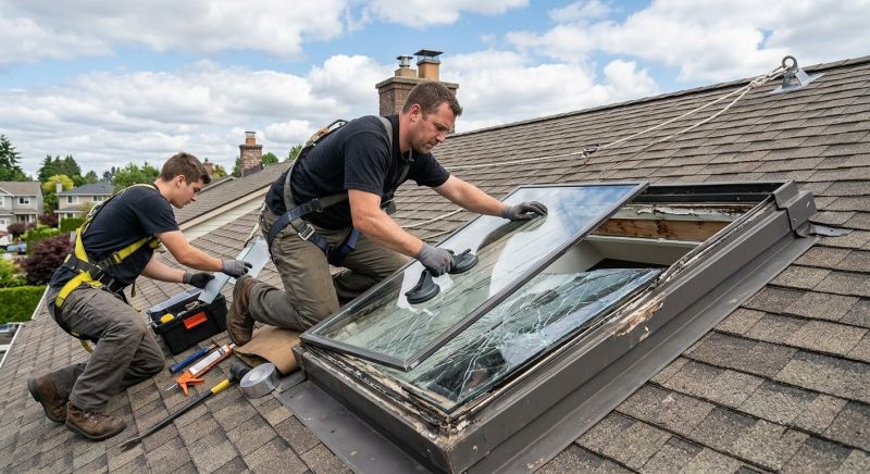 Skylight Glass Repair in Kent, WA